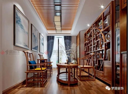 中山夢居裝飾255平中式風裝修案例，感受中式雅致家居之美