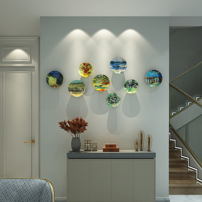 歐式創(chuàng)意家居背景墻面 梵高臥室油畫裝飾推薦好店